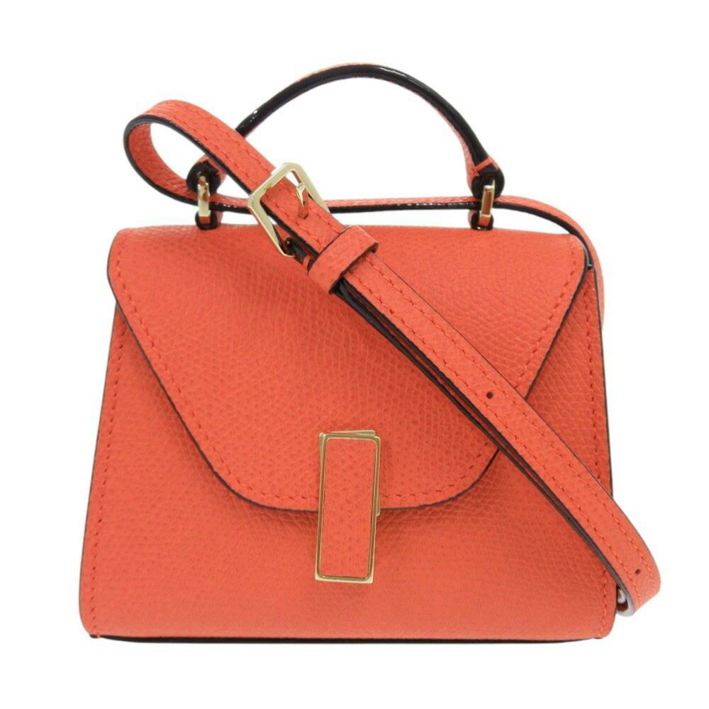 Like new Valextra Iside Belt in calf leather, orange, 3-way handbag, belt bag...